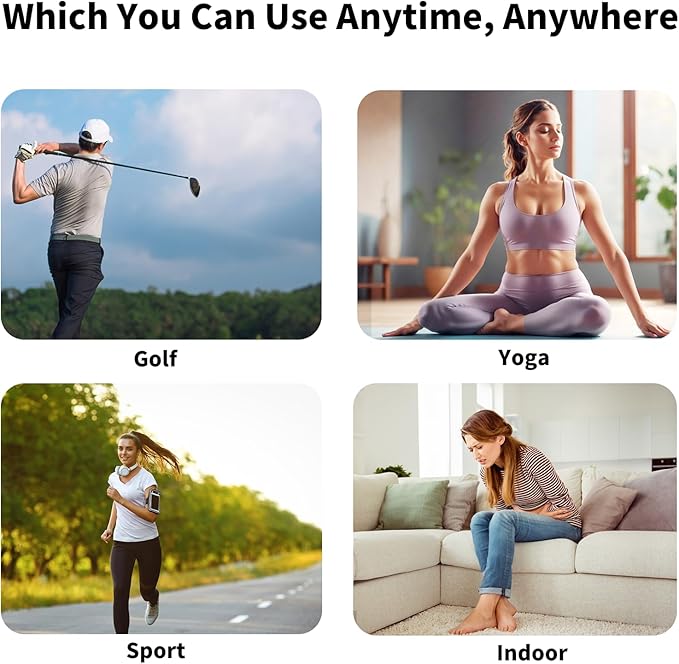 Heated Waist Belt - Cordless Heating Pad for Back Pain Relief Lower Back Electrical Heating Rechargeable Battery Powered