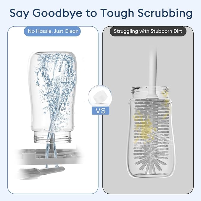 300 Professional Deep Cleaning Detergent Tablets for All Baby Bottle Washers, Washer Tablets for Bottle Washer and Sterilizer and Dryer, Easy to Use