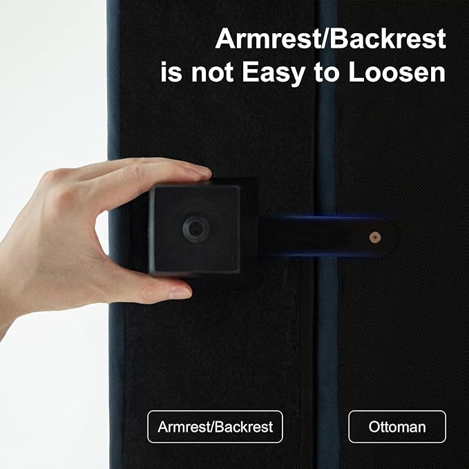 Belffin Modular Sofa Couch with Storage Seats Velvet 3 Seater Sofa for Living Room Blue