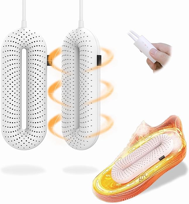 Boot Dryer Shoe dryer with 1532 heat dissipation holes 360° drying foot dryer eliminates bad odors 3 Timing