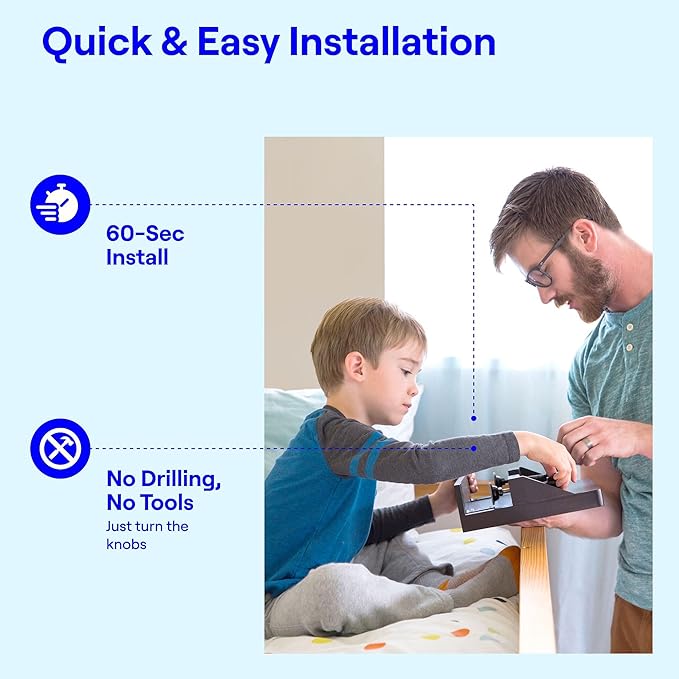 BedShelfie Bedside Shelf for Bunk Bed & Top Bunk, College Dorm Room Essentials, Clip On Nightstand, Bed Side Table Tray Organizer - Cup Holder, White