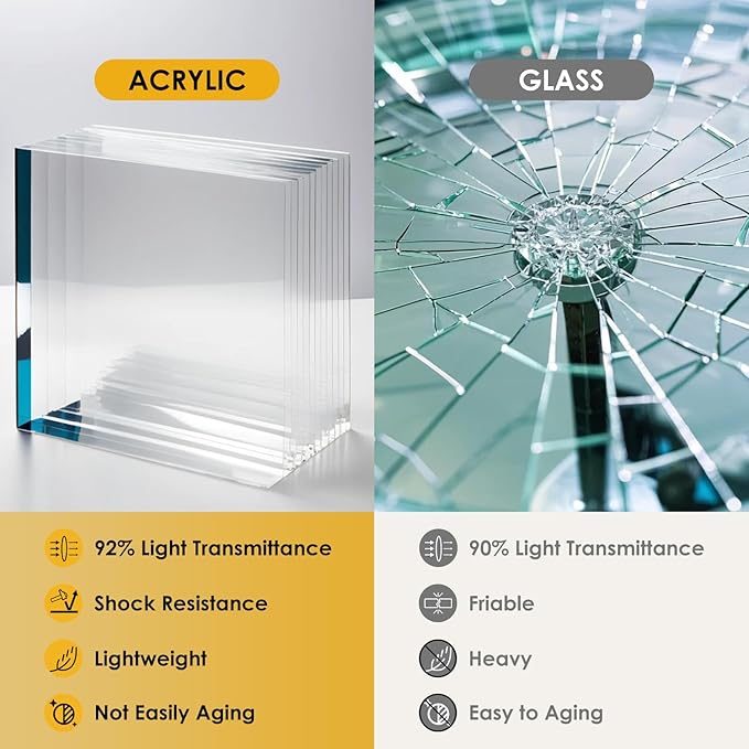 Acrylic Console Table, 2 Tier Acrylic Narrow Console Tables for Entryway,CHICUN, Square Legs, Skinny Console Table for Foyer, Sofa, Living Room,Clear