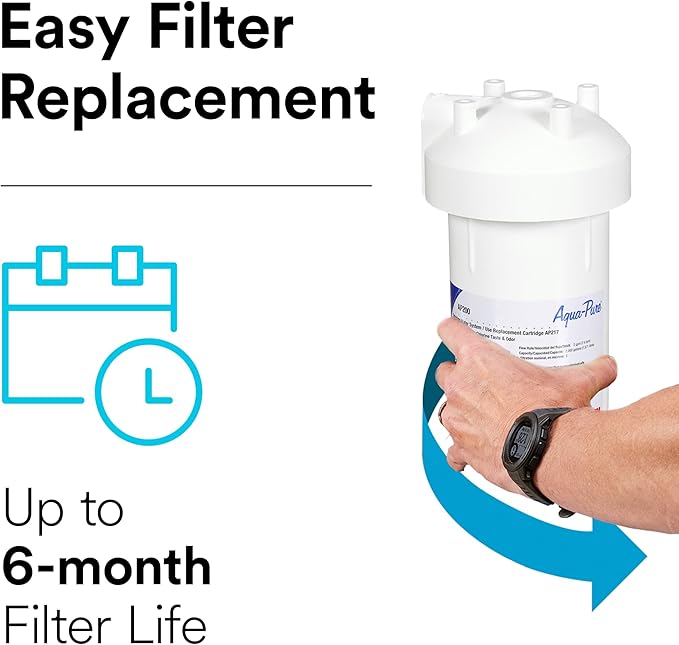 3M Aqua-Pure Under Sink Replacement Water Filter Cartridge AP217, for use in AP200 System (2-pack)