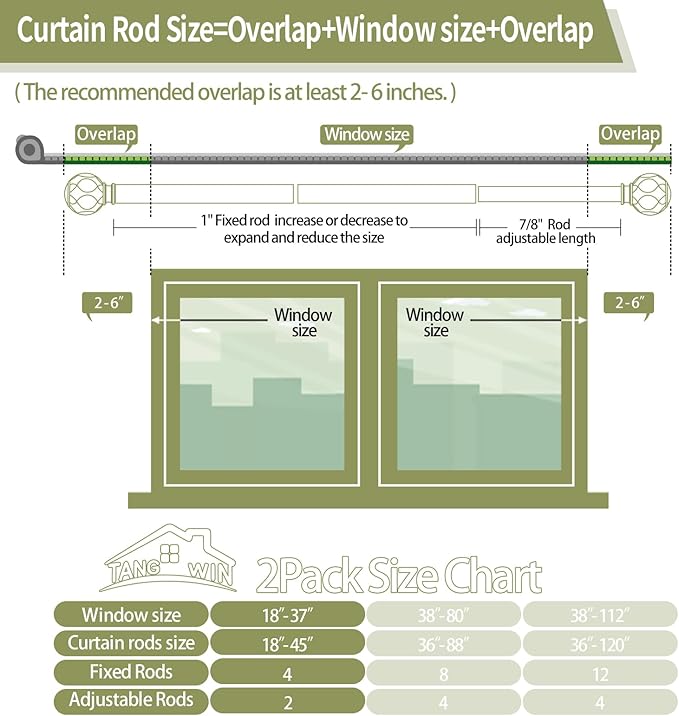 2 Pack Wood Curtain Rods for Windows 28 to 48 Inch(2.3-4Ft),1 Inch Adjustable Curtain Rod,Heavy Duty Curtain Rods,Wooden Netted Texture Drapery Rods,Single Window Curtain Rod 18-45",Brown Wood