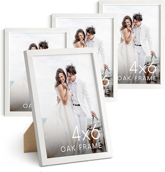 HAUS AND HUES Standalone White Oak Frame Set of 4-4x6