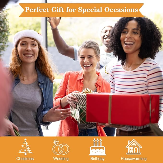 Amber Wine Glasses Set of 6-14oz Long Stem Wine Glass, Pretty Crystal Glassware, Hand Blown Goblets Drinkware, Unique Stemware Wine Glass Holiday Gift Set