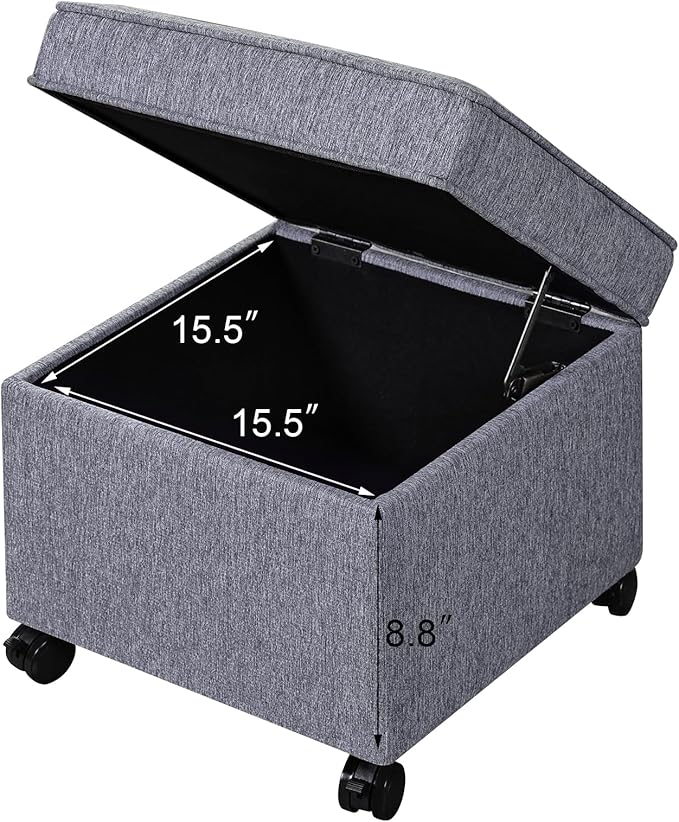Adeco Storage Ottoman