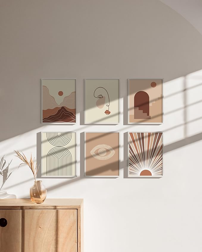 HAUS AND HUES 8.5x11 White Metal Picture Frames - Features Premium Aluminum, Shatterproof Plexiglass - Perfect for Diplomas, Documents, Certificates (8.5x11 in, White, Set of 6)