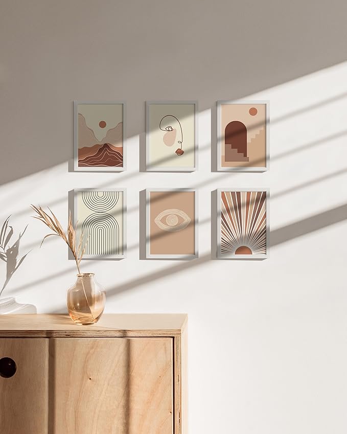 HAUS AND HUES 5x7 White Metal Picture Frames - Bulk Frames 5X7 - Features Premium Aluminum, Vertical Hanging, Easel Back for Tabletop, Home, Office (5x7 in, White, Set of 25)