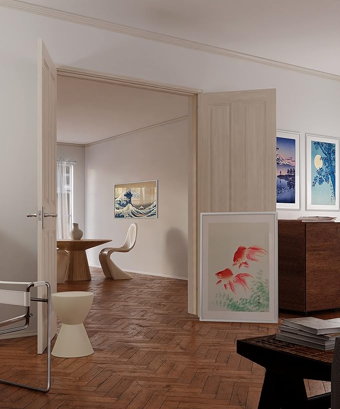 HAUS AND HUES 24x36 White Metal Picture Frames - Features Premium Aluminum, Vertical & Horizontal Hang, Shatterproof Plexiglass - For Home, Room, Office (24x36 in, White, Set of 15)