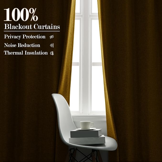 150 Inches Extra Wide Room Divider Draperies, Pinch Pleat Drapes, Absolutely Blackout Sliding Door Drapery, Total Privacy Ceiling Track Curtains, 150" W by 84" L, Yellow (1 Panel)