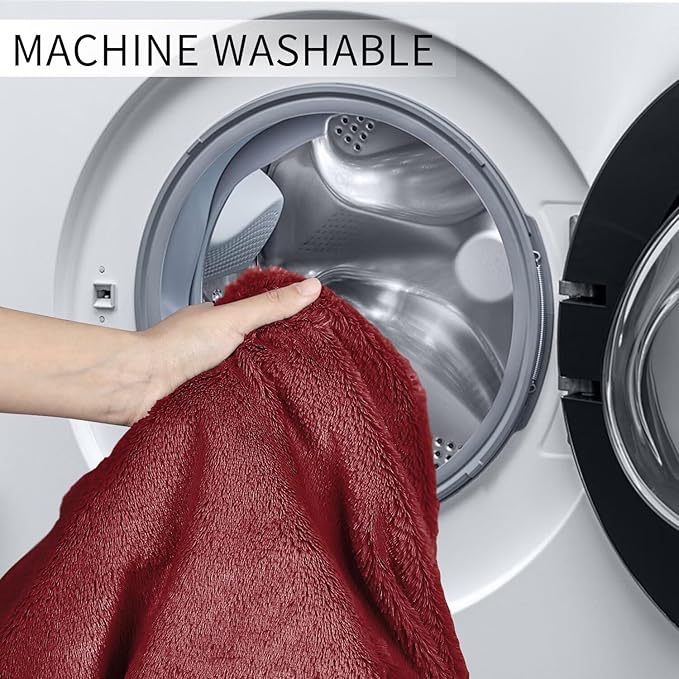 Bean Bag Chair for Adults 7FT,Soft Removable Cover for Teens/Girls Bedroom,Fluffy Giant Round Floor Beanbag Lounger Chairs (No Filler,Claret)