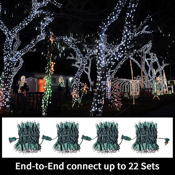 60 Count Cool White -String Lights - LED Christmas Lights, Mini led Lights for Indoor Outdoor Home Holiday Party Wedding Independence Day Decoration