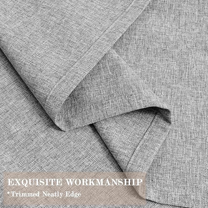 150 Inches Extra Wide Room Divider Draperies, Pinch Pleat Drapes, Absolutely Blackout Sliding Door Drapery, Total Privacy Ceiling Track Curtains, 150" W by 84" L, Light Grey (1 Panel)