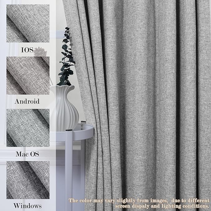 150 Inches Extra Wide Room Divider Draperies, Pinch Pleat Drapes, Absolutely Blackout Sliding Door Drapery, Total Privacy Ceiling Track Curtains, 150" W by 84" L, Light Grey (1 Panel)