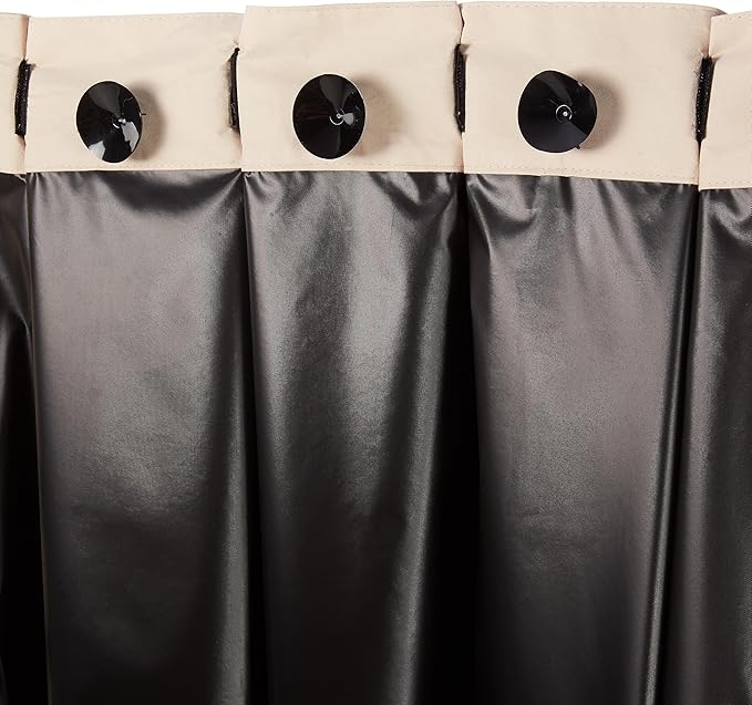 Amazon Basics Portable Blackout Curtain Shade with Suction Cups, 50"W x 78"L, 2-Pack, Beige